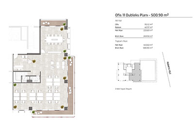 İnallar Cadde - Ofis 11 Planı